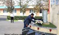 ادای احترام تیم پایش وزارتی به یادمان شهدا در ستاد دانشگاه