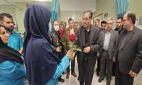 حضور استاندار آذربایجان غربی در بیمارستان امام خمینی (ره) ارومیه